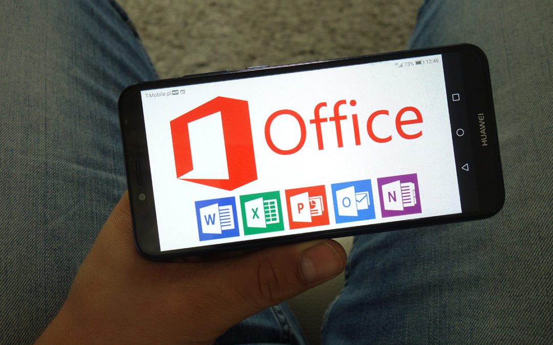 Office 365 app shown on a mobile phone